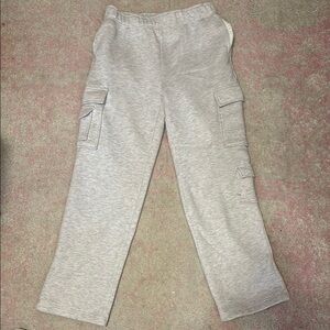 Gray Cargo Sweatpants